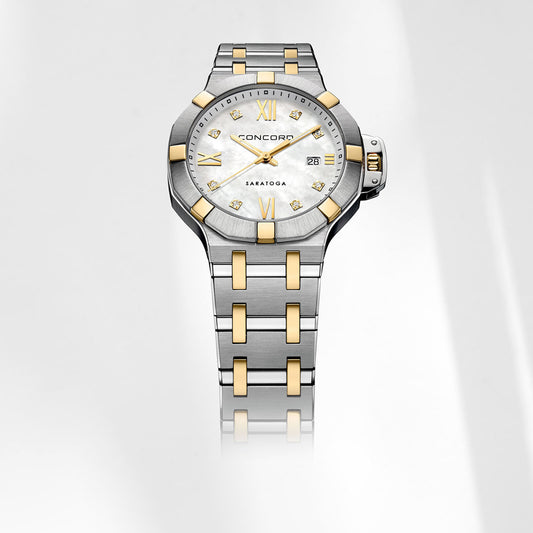 Concord Ladies Watch Silver Tone Case Quartz