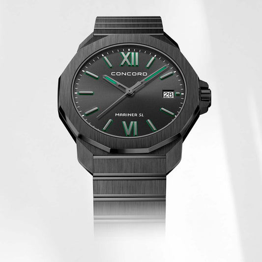 Concord Men's Black Tone Case Black Dial Quartz Watch