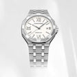Concord Men's Silver Tone Case White Dial Quartz Watch