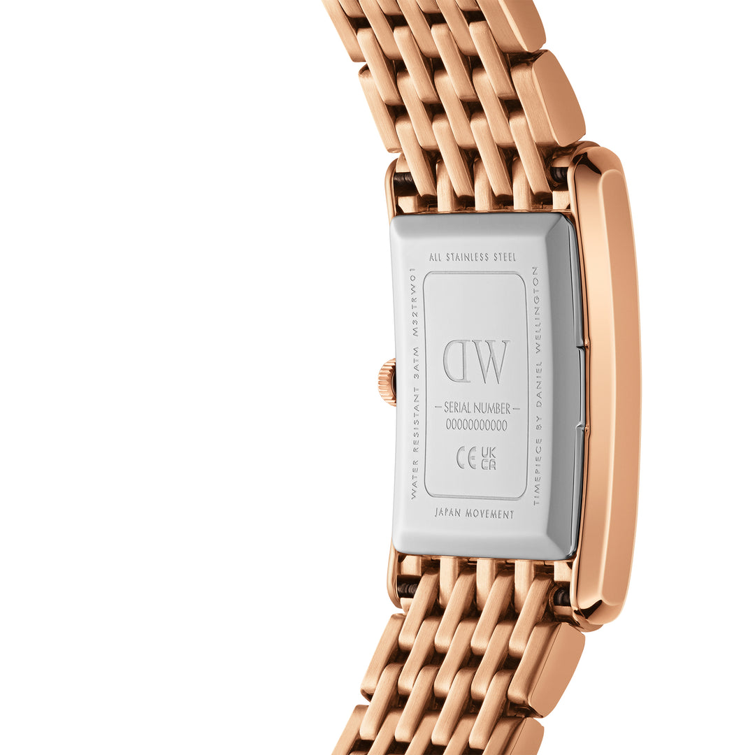 Daniel Wellington Ladies Watch Rose Gold Tone Case Quartz