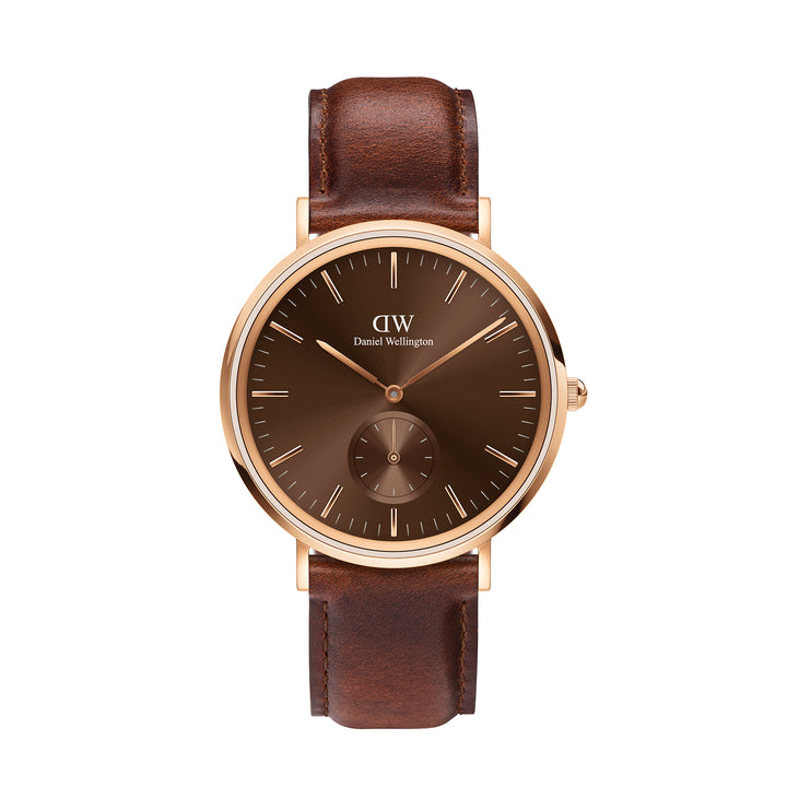 Daniel Wellington Mens Watch Rose Gold Tone Case Quartz