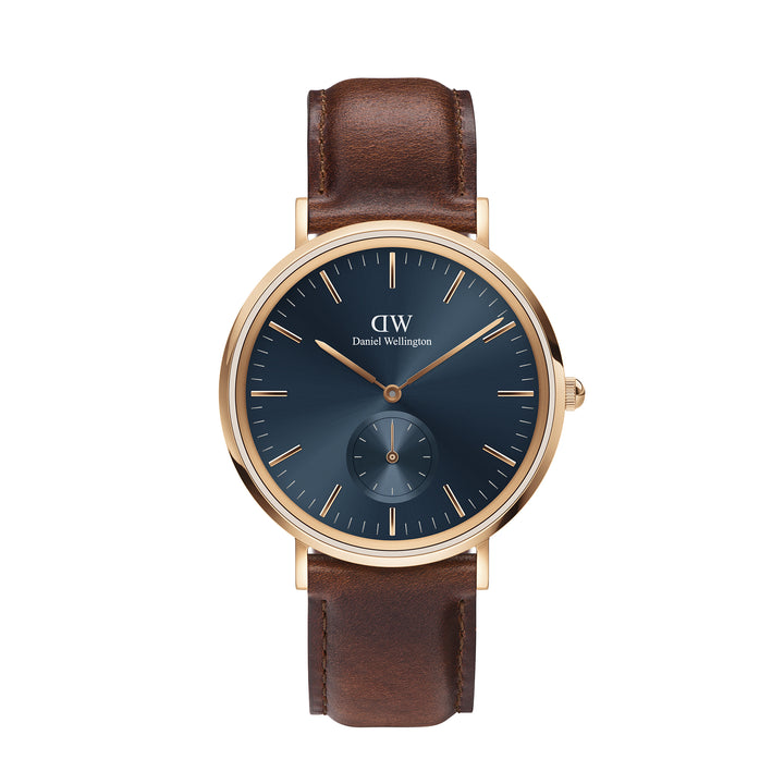 Daniel Wellington Mens Watch Rose Gold Tone Case Quartz