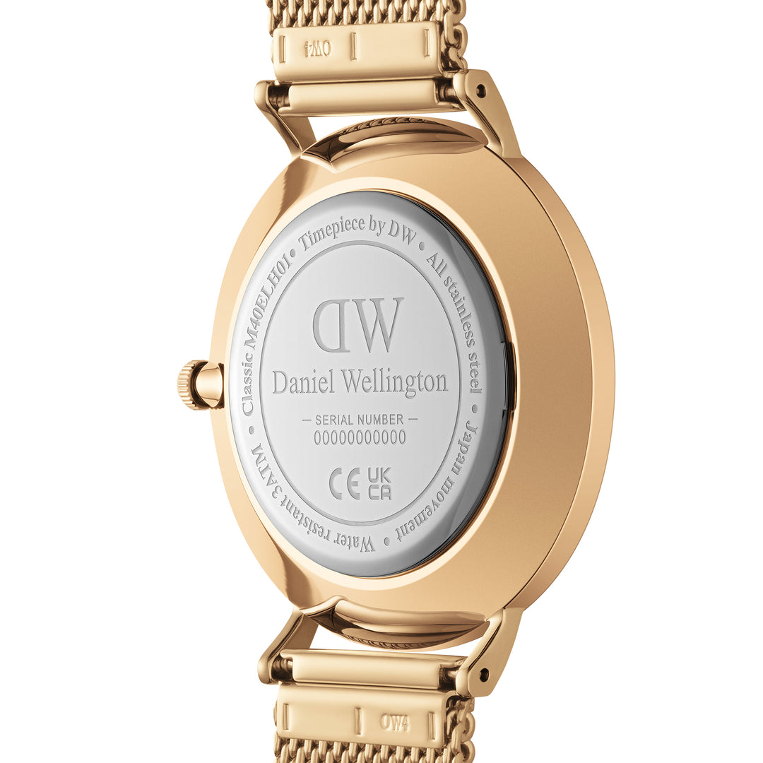 Daniel Wellington Mens Watch Gold Tone Case Quartz