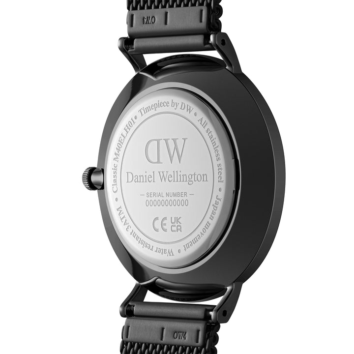 Daniel Wellington Mens Watch Black Tone Case Quartz