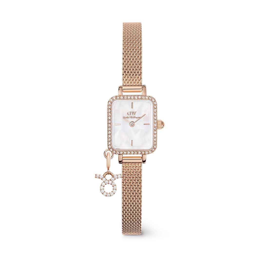 Daniel Wellington Women's Watch White MOP Dial Rose Gold Tone Case Quartz