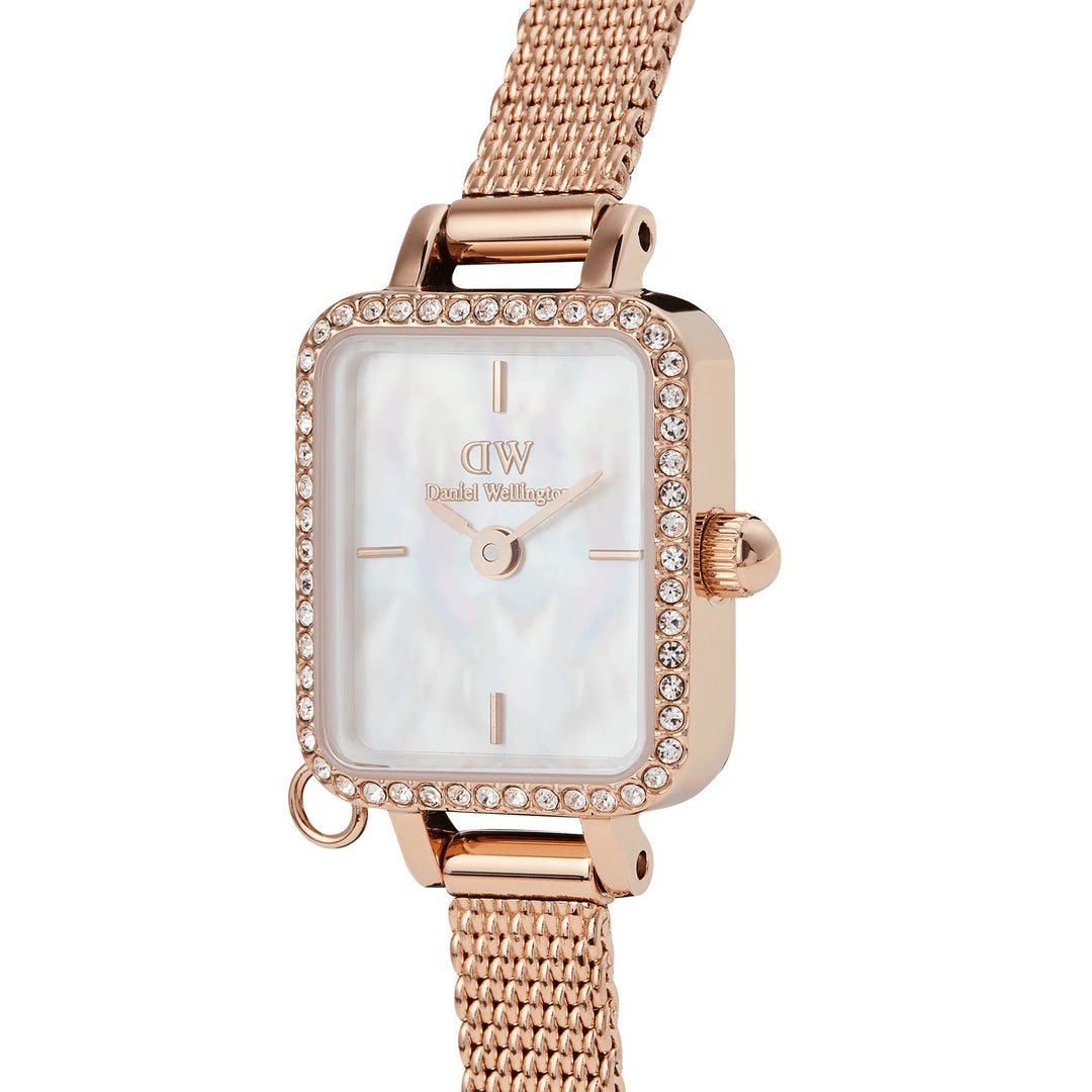 Daniel Wellington Women's Watch White MOP Dial Rose Gold Tone Case Quartz