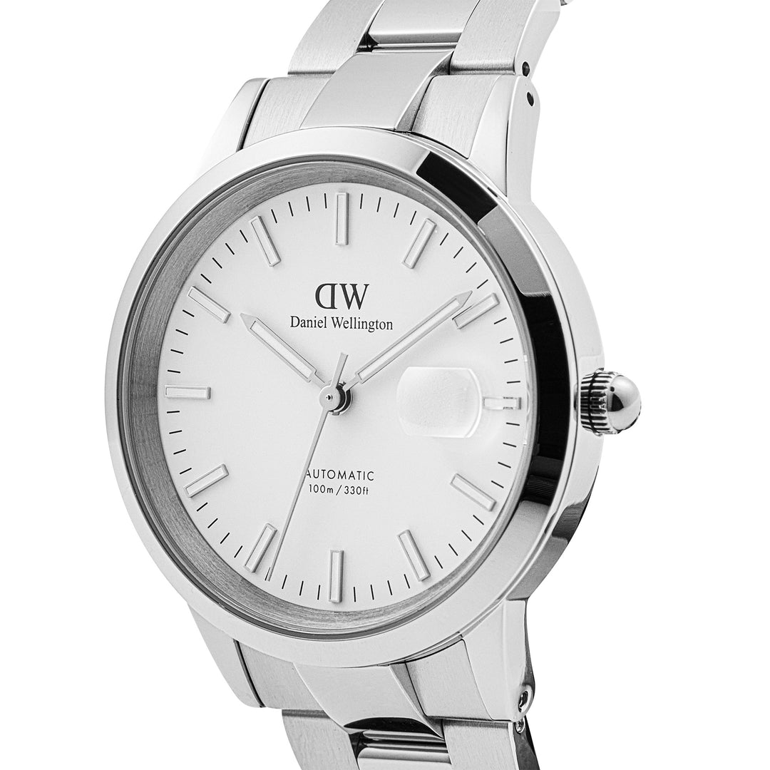 Daniel Wellington Men's Watch White Dial Silver Tone Case Quartz