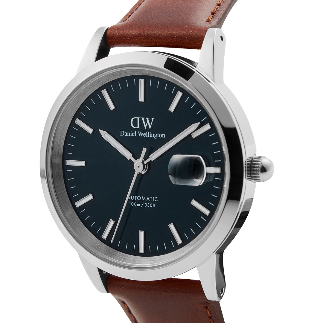 Daniel Wellington Men's Watch Blue Dial Silver Tone Case Quartz