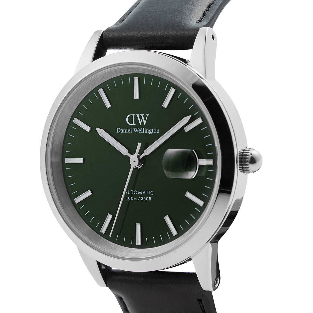 Daniel Wellington Men's Watch Green Dial Silver Tone Case Quartz