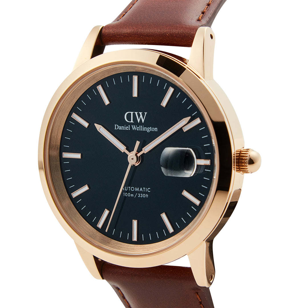 Daniel Wellington Men's Watch Blue Dial Rose Gold Tone Case Quartz