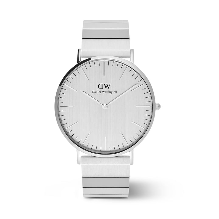 Daniel Wellington Men's Watch Silver Dial Silver Tone Case Quartz