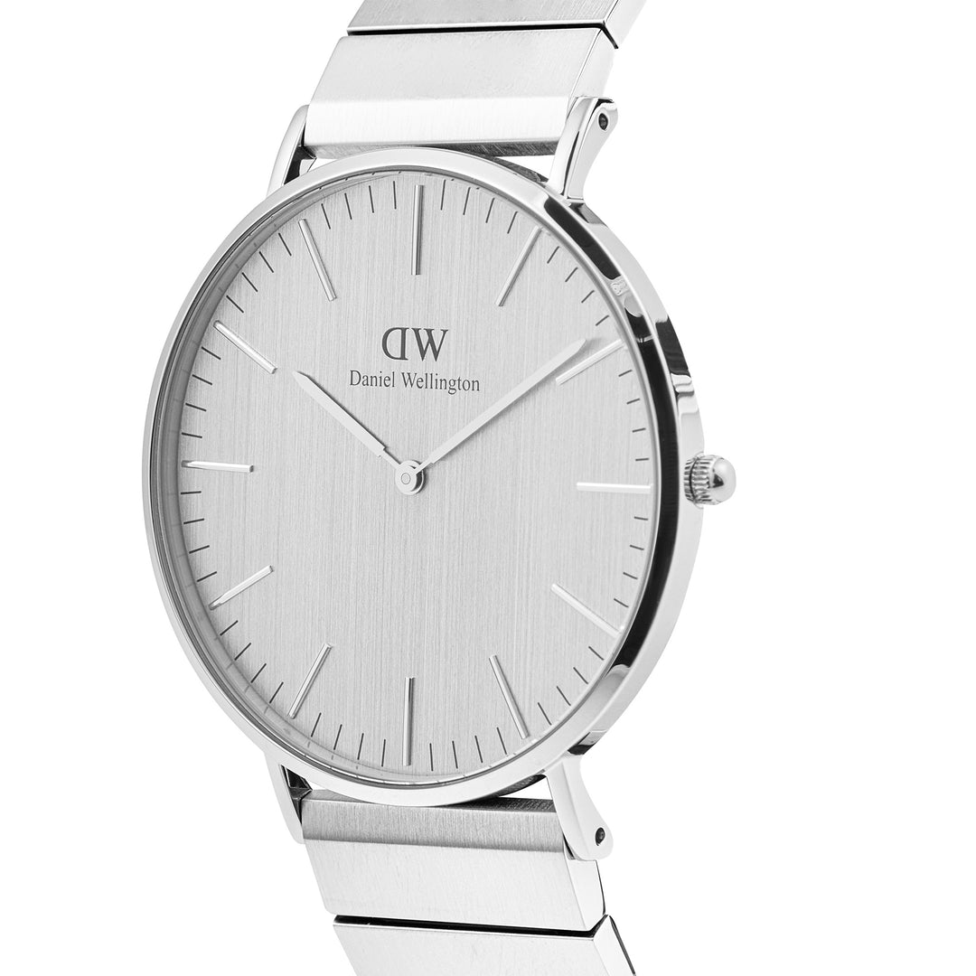 Daniel Wellington Men's Watch Silver Dial Silver Tone Case Quartz