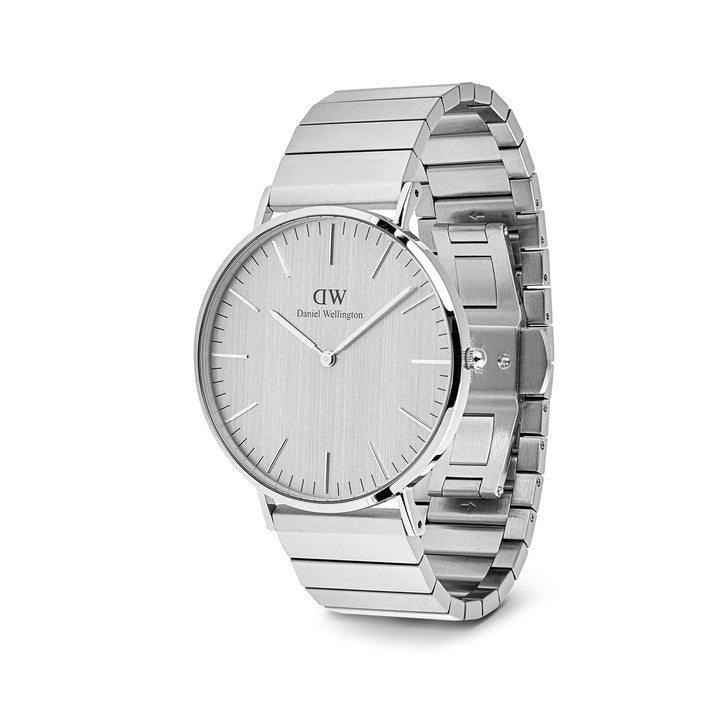 Daniel Wellington Men's Watch Silver Dial Silver Tone Case Quartz