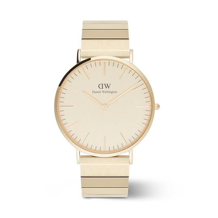 Daniel Wellington Men's Watch Gold Dial Gold Tone Case Quartz