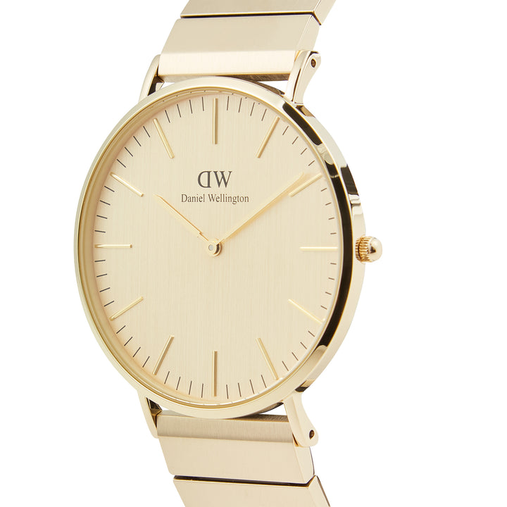 Daniel Wellington Men's Watch Gold Dial Gold Tone Case Quartz