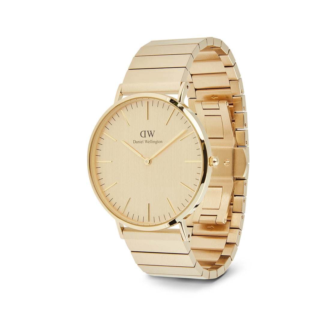 Daniel Wellington Men's Watch Gold Dial Gold Tone Case Quartz