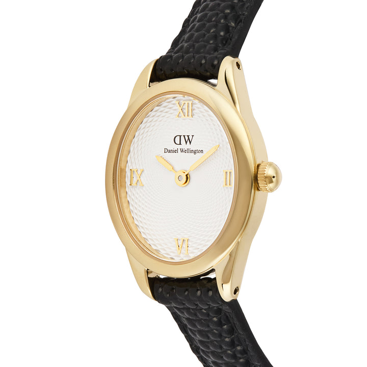 Daniel Wellington  Ladies Watch White Dial Gold Tone Case Quartz
