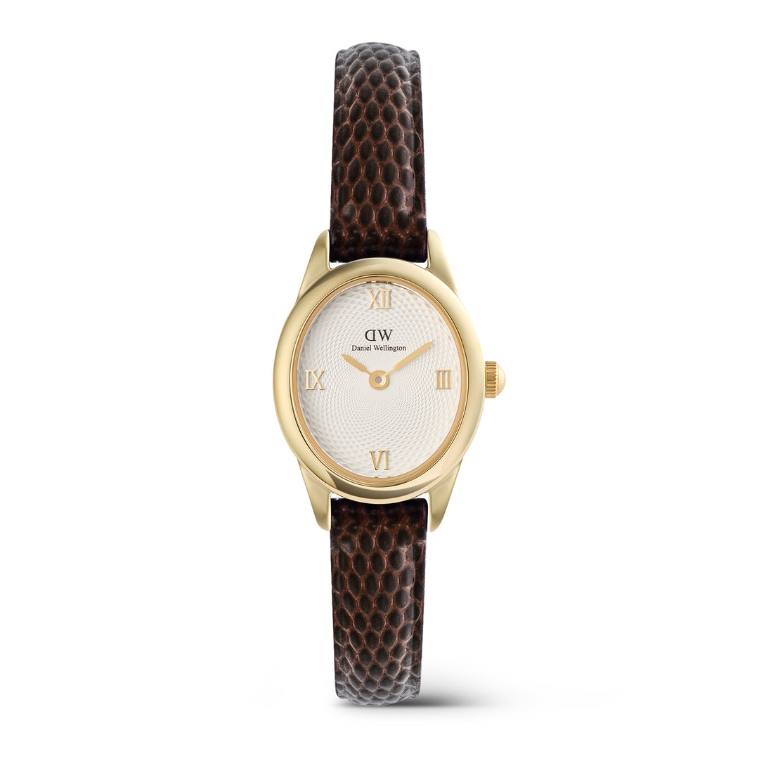 Daniel Wellington  Ladies Watch White Dial Gold Tone Case Quartz