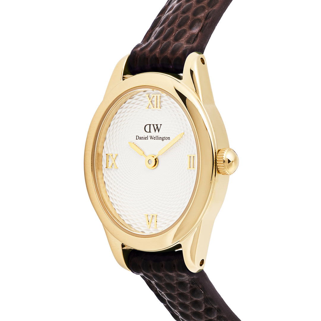 Daniel Wellington  Ladies Watch White Dial Gold Tone Case Quartz