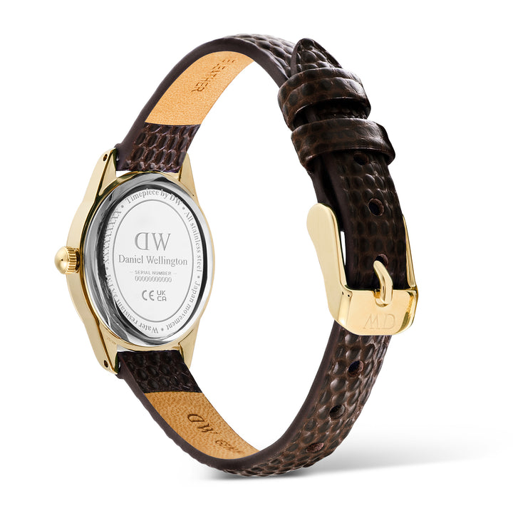 Daniel Wellington  Ladies Watch White Dial Gold Tone Case Quartz
