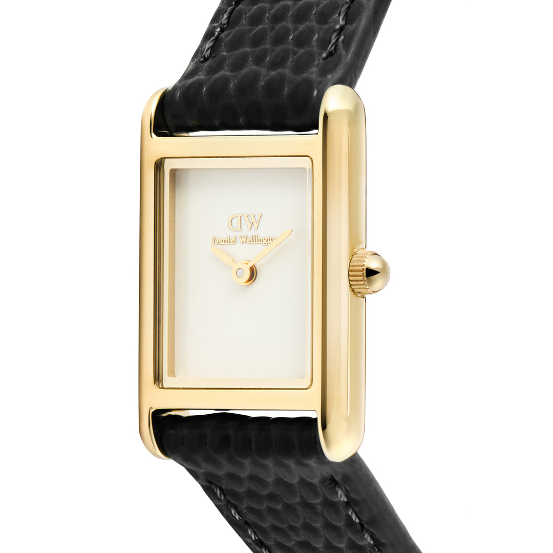 Daniel Wellington  Ladies Watch White Dial Gold Tone Case Quartz