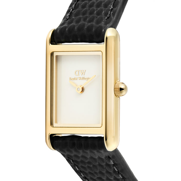 Daniel Wellington  Ladies Watch White Dial Gold Tone Case Quartz