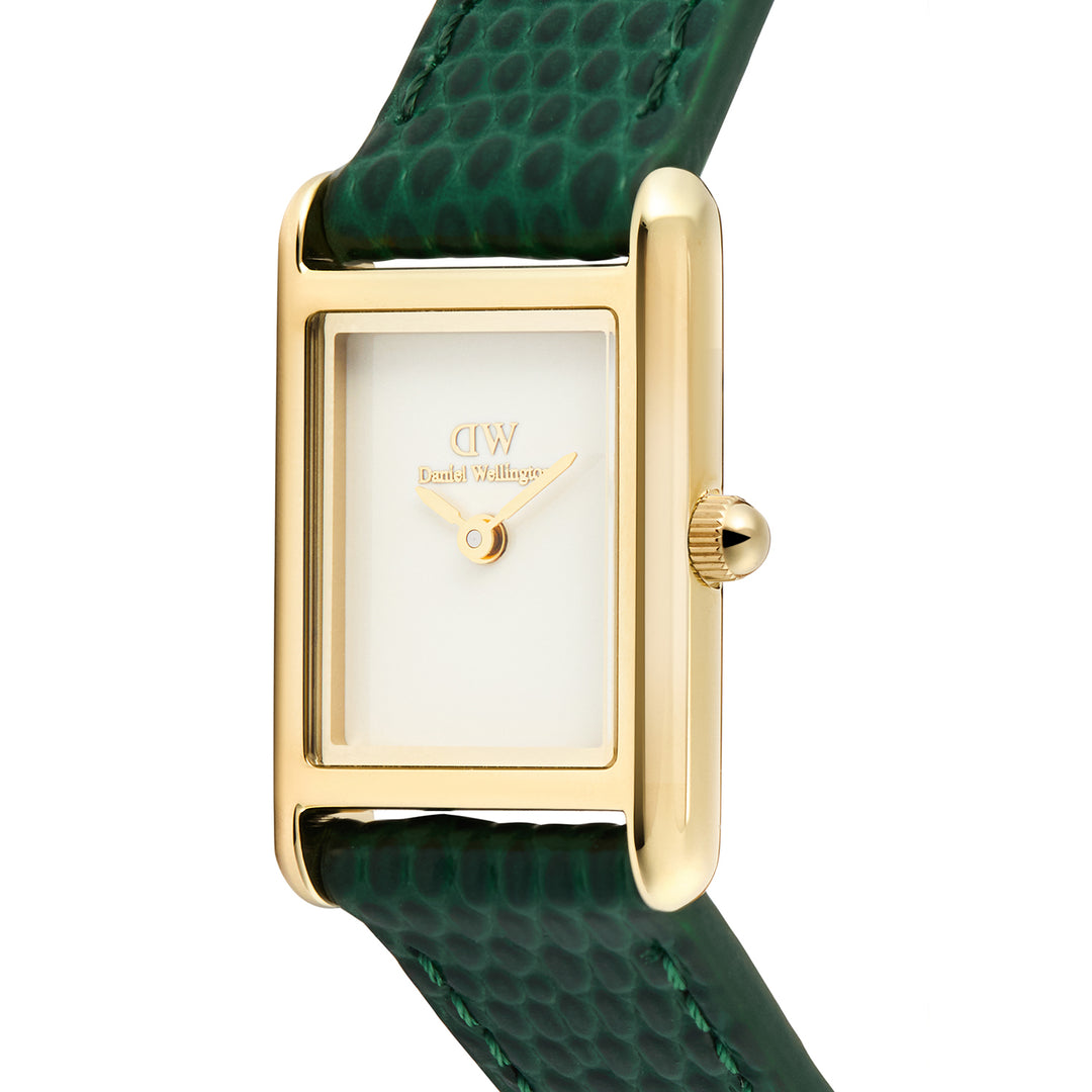 Daniel Wellington  Ladies Watch White Dial Gold Tone Case Quartz