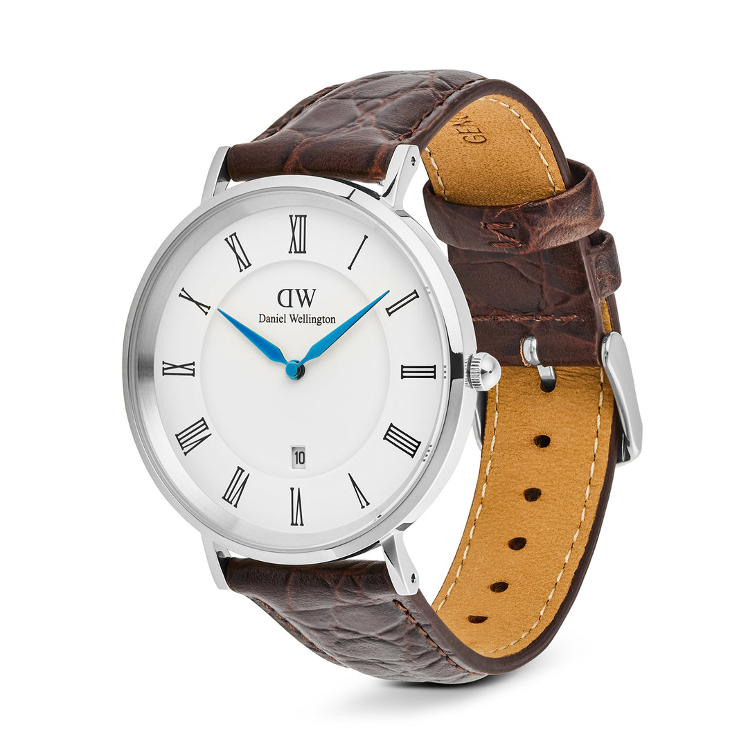Daniel Wellington  Men's Watch White Dial Silver Tone Case Quartz