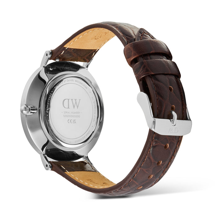 Daniel Wellington  Men's Watch White Dial Silver Tone Case Quartz