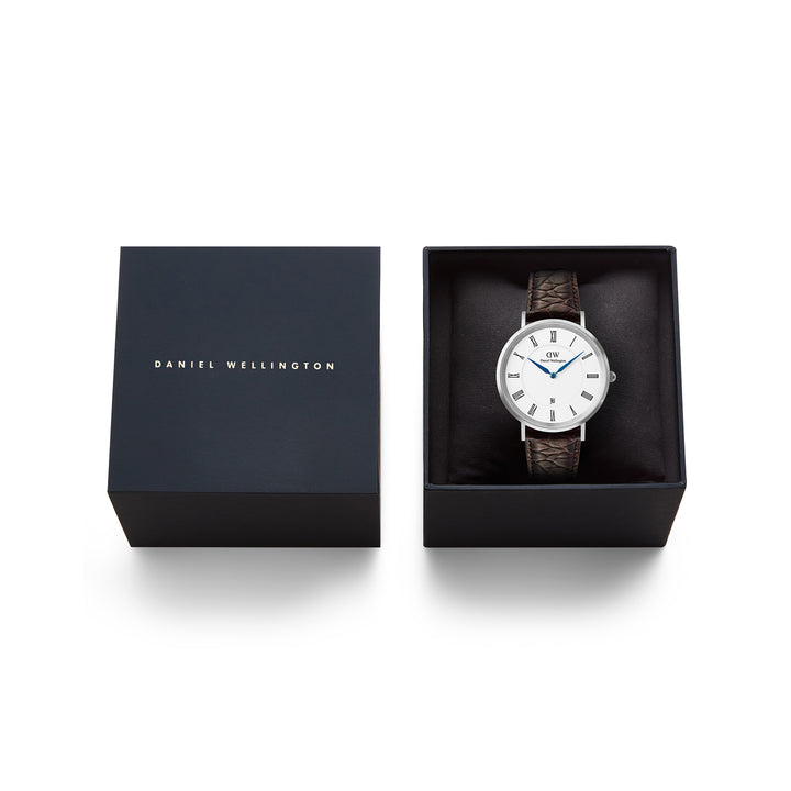Daniel Wellington  Men's Watch White Dial Silver Tone Case Quartz