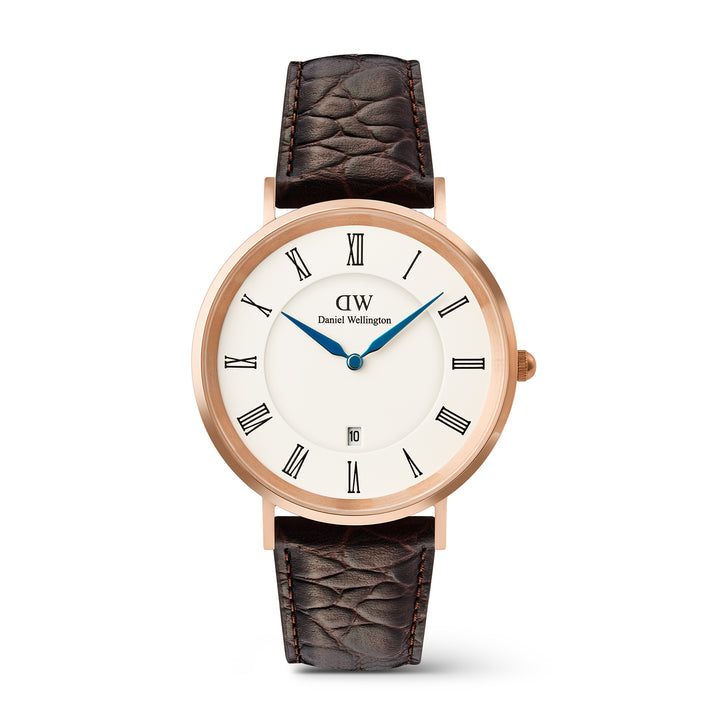 Daniel Wellington  Men's Watch White Dial Rose Gold Tone Case Quartz