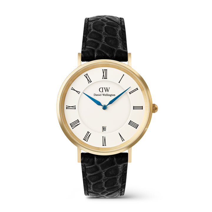 Daniel Wellington  Men's Watch White Dial Gold Tone Case Quartz