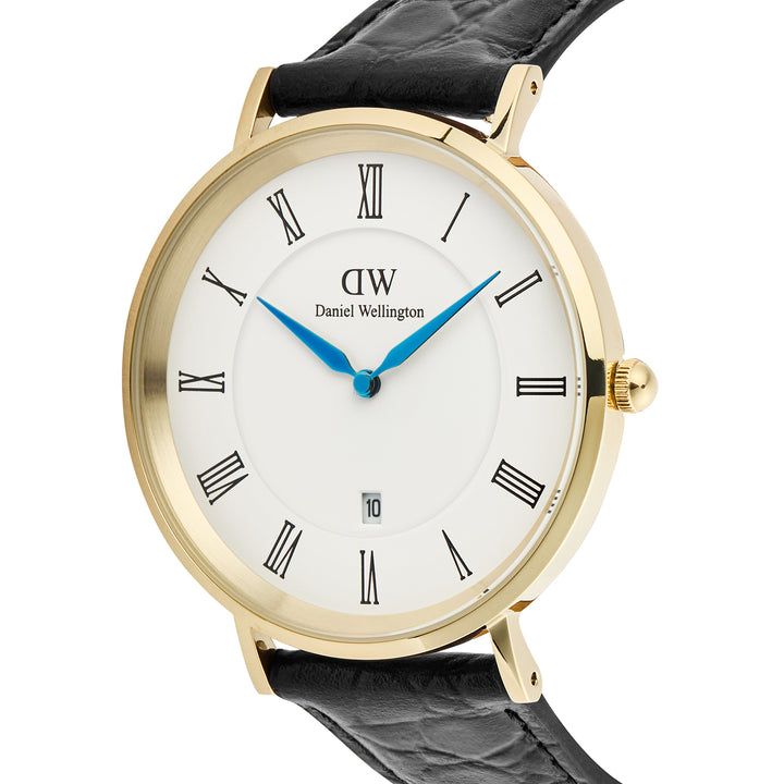 Daniel Wellington  Men's Watch White Dial Gold Tone Case Quartz