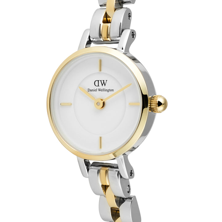 Daniel Wellington  Ladies Watch White Dial Gold Tone Case Quartz