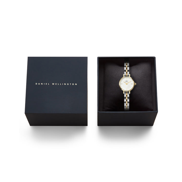 Daniel Wellington  Ladies Watch White Dial Gold Tone Case Quartz