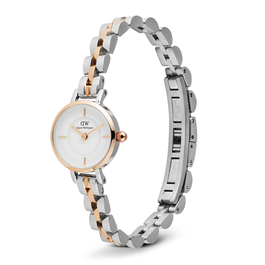 Daniel Wellington  Ladies Watch White Dial Rose Gold Tone Case Quartz
