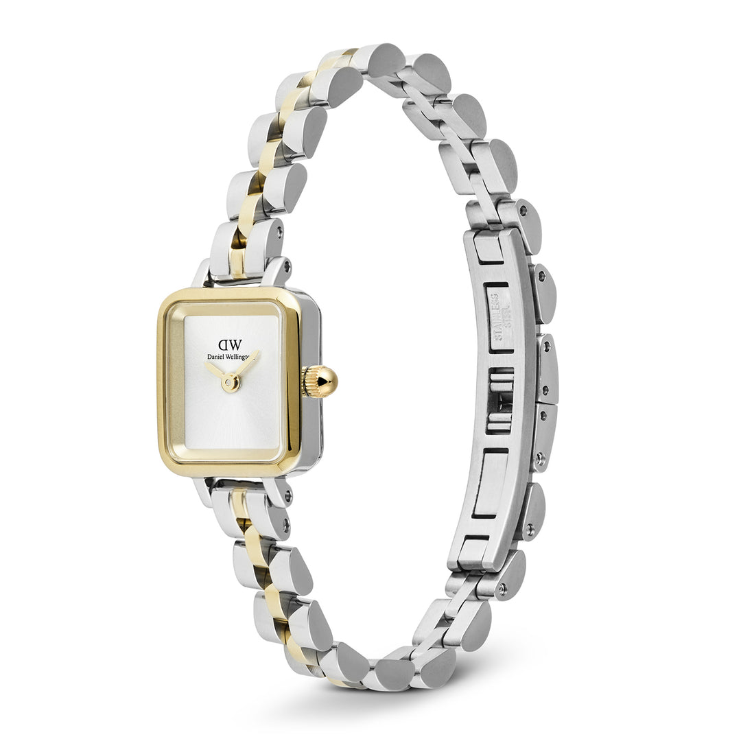 Daniel Wellington  Ladies Watch White Dial Gold Tone Case Quartz