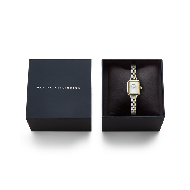 Daniel Wellington  Ladies Watch White Dial Gold Tone Case Quartz