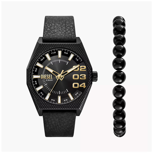 Diesel Scraper Men's Black Mixed Watch