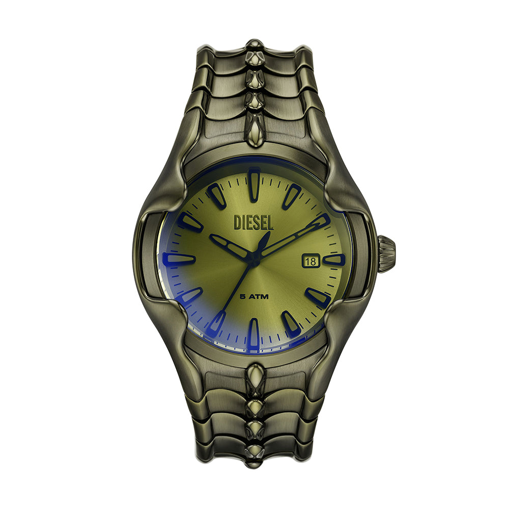Diesel Vert Three-Hand Date Green Stainless Steel Watch - DZ2221