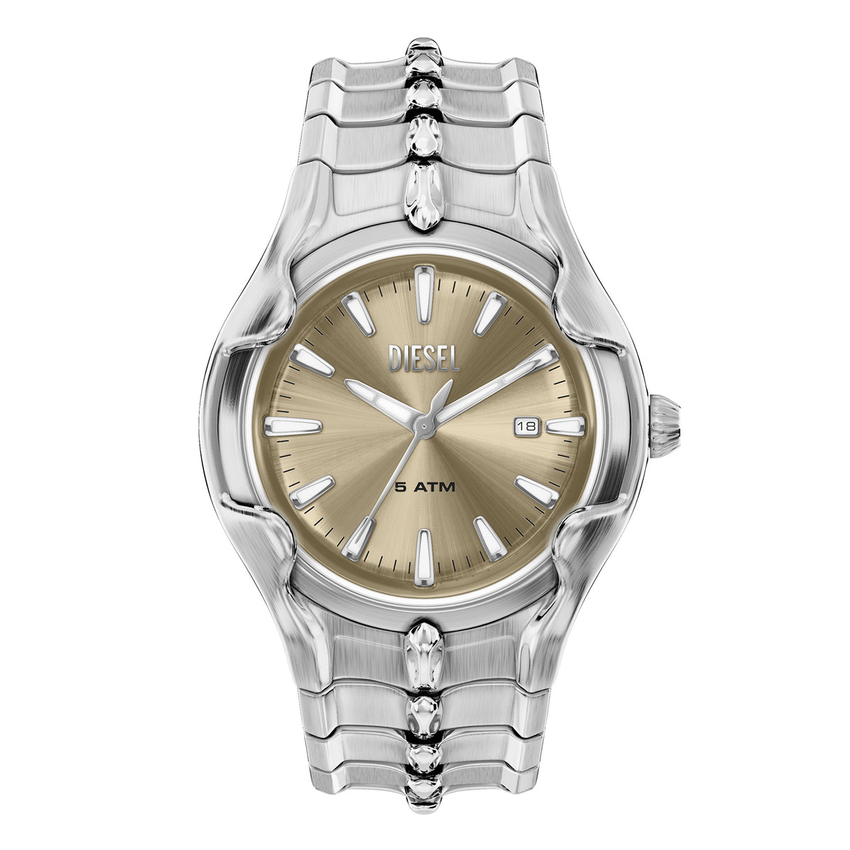 Diesel Men's Vert Three-Hand Date Stainless Steel Watch