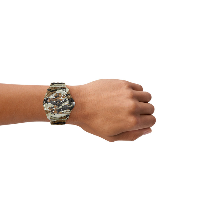 Diesel Men's Stinger Three-Hand Camo Silicone Watch