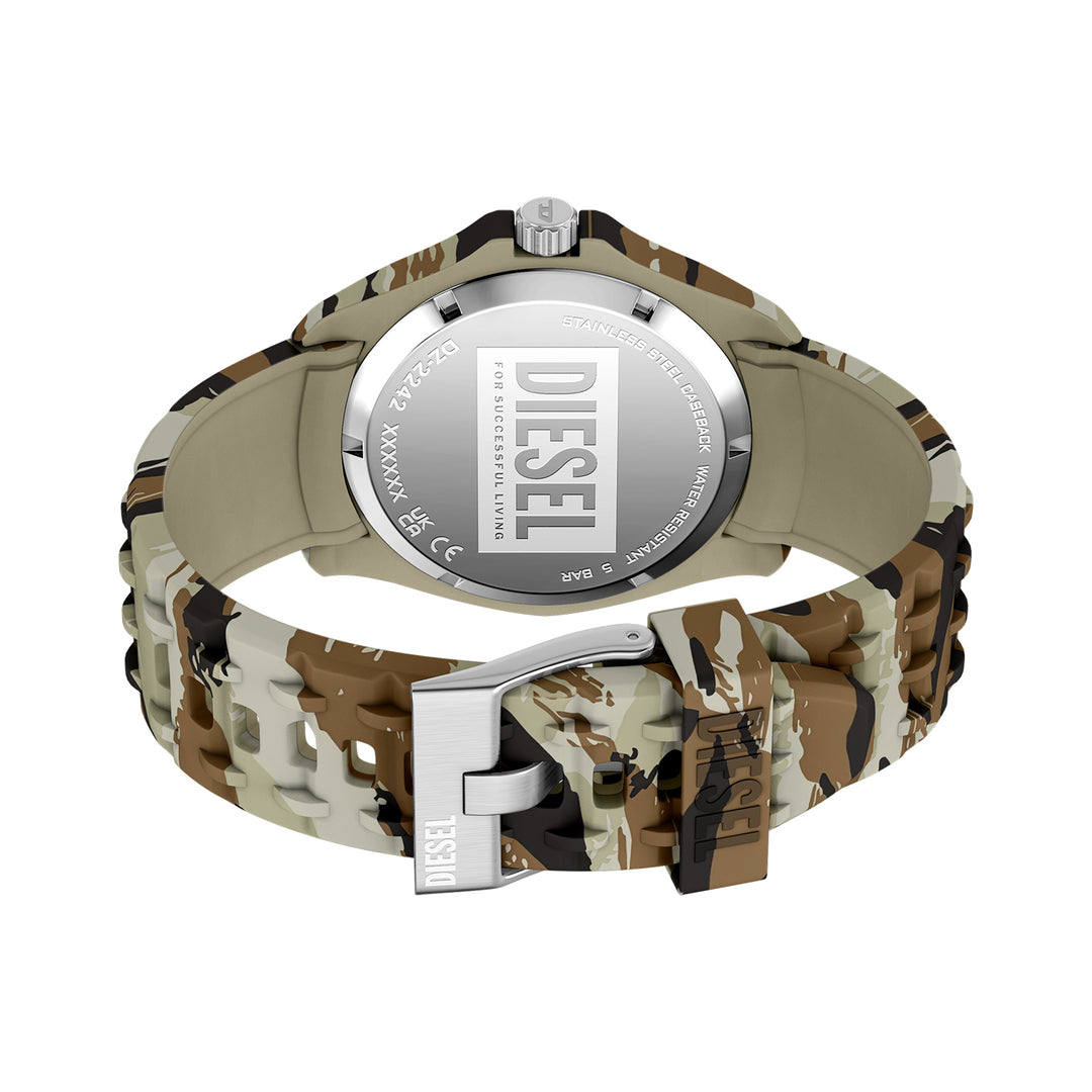 Diesel Men's Stinger Three-Hand Camo Silicone Watch
