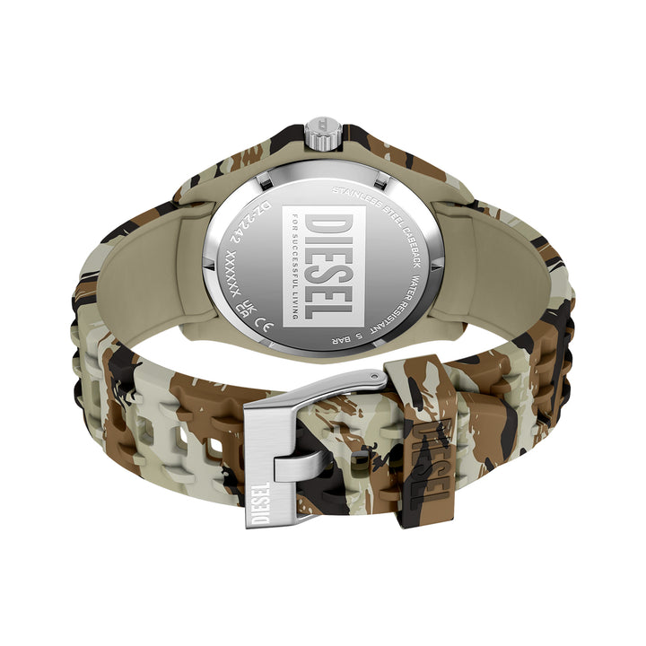 Diesel Men's Stinger Three-Hand Camo Silicone Watch