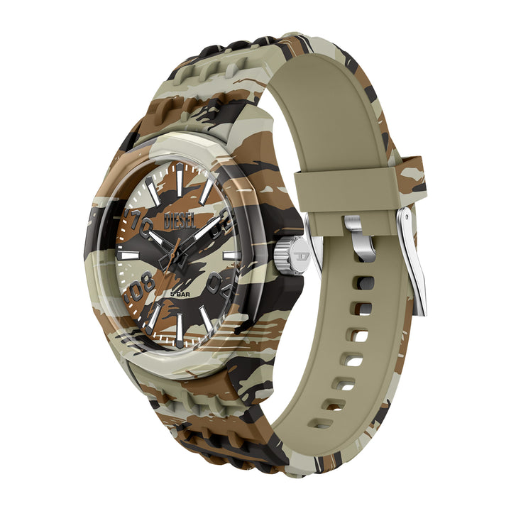 Diesel Men's Stinger Three-Hand Camo Silicone Watch