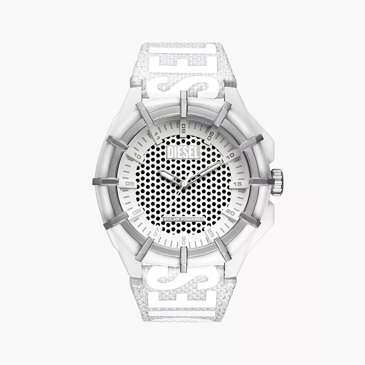 Diesel Framed Men's White Pro-Planet Textile Watch