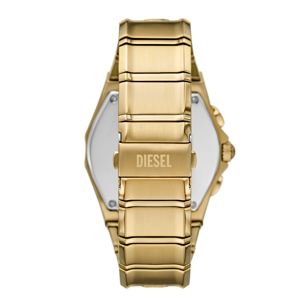 Diesel Men's D-Curve Chronograph Gold-Tone Stainless Steel Watch