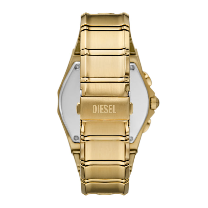 Diesel Men's D-Curve Chronograph Gold-Tone Stainless Steel Watch
