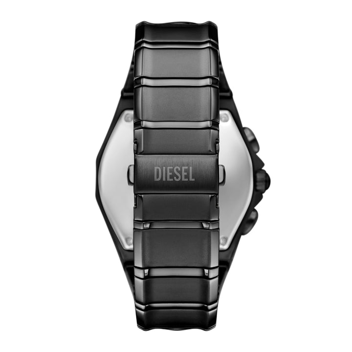 Diesel Men's D-Curve Chronograph Black Stainless Steel Watch