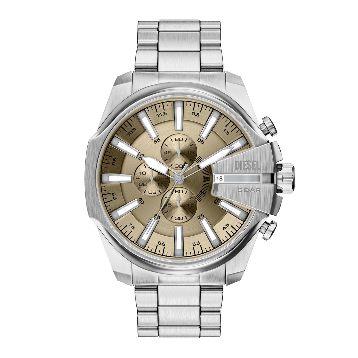 Diesel Men's Mega Chief Slim Chronograph Stainless Steel Watch